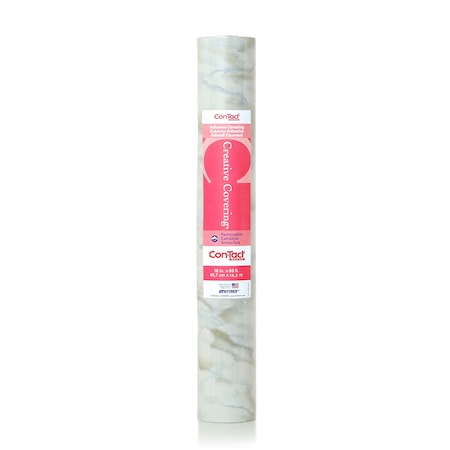 Con-Tact Brand Adhesive Drawer and Shelf Liner, Marble White 18"x60 Ft., PK6 60F-C9A536-06